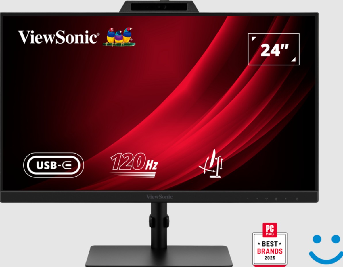 MONITOR VIEWSONIC VG2441V IPS 24" FHD HDMI DP USB WEBCAM MICRO COLUNAS HAS PIVOT