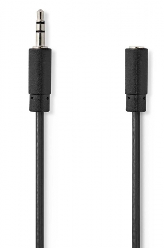 CABO AUDIO STEREO NEDIS 3.5MM M/F 10.0MT BLACK, CAGL22050BK100