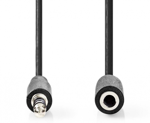 CABO AUDIO STEREO NEDIS 3.5MM M/F 10.0MT BLACK, CAGL22050BK100