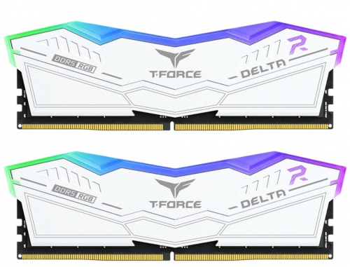 MEMÓRIA TEAM GROUP 32GB 2X16GB 6000MT/s DDR5 CL38 DIMM T-Force DELTA RGB White, FF4D532G6000HC38JDC01
