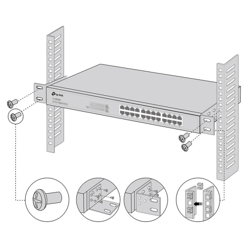 Kit de Montagem TP-Link Omada RackMount Kit-13 p/ Switch
