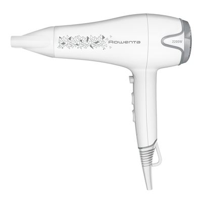 SECADOR CABELO ROWENTA 2200W 2 VELOC 3 TEMP BRANCO - CV5709F0