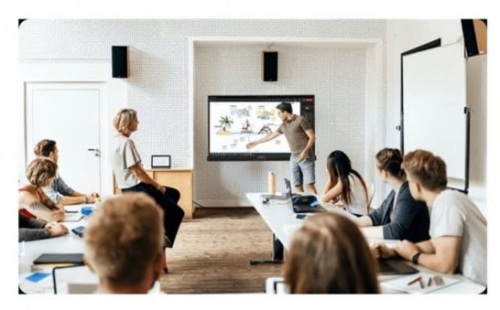 Monitor Promethean ActivPanel 10 65" LCD com luz de fundo LED interativo ecrã tátil 4K UHD Direct LED Compatível com TAA, AP10-A65-EU-1