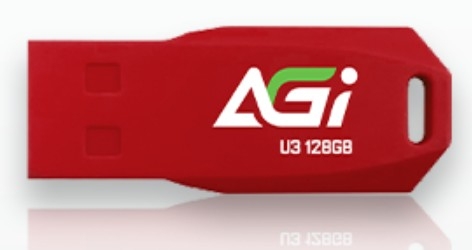 PENDRIVE AGI UP138 3.2 128GB VERMELHO - AGI128GBRUP138-RT