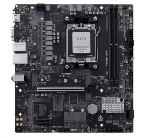 Motherboard MSI PRO PRO B840M-B AM5 2xDDR5 VGA/HDMI mATX MB, 911-7E76-002