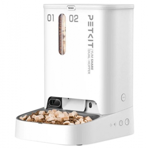 Dispensador Comida Animal Petkit YumShare Wireless 5L Branco c/ Câmara, P591
