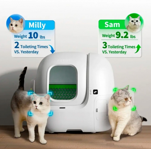 CAIXA DE AREIA XIAOMI P9904/T5-C-EU PETKIT PUROBOT MAX PRO WITH CAMERA SMART CAT LITTER BOX