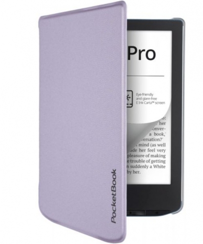 Capa Protetora PocketBook Shell Cover - Transparente Roxo Claro para eReader Verse 6" – SH-TR-634-LPL-W