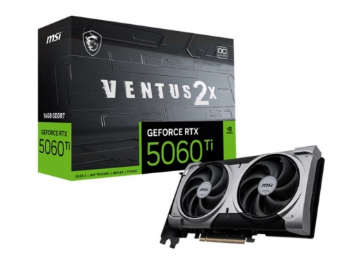 Placa Gráfica MSI GeForce RTX 5060 Ti 16GB GDDR7 VENTUS 2X OC PLUS – 912-V535-005