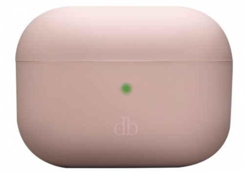 Bolsa/Capa dbramante1928 Costa Rica - para Apple AirPods Pro (2.ª geração), Plástico Reciclado e Silicone, Rosa Areia – CRAPPISA1723