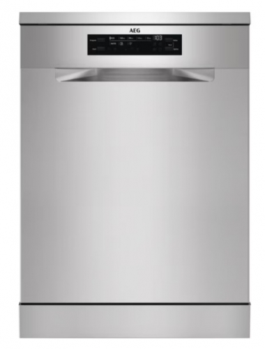 MAQUINA LAVAR LOUÇA  AEG FFB74917ZM 8PROG 14TALHERES INOX CLASSE C