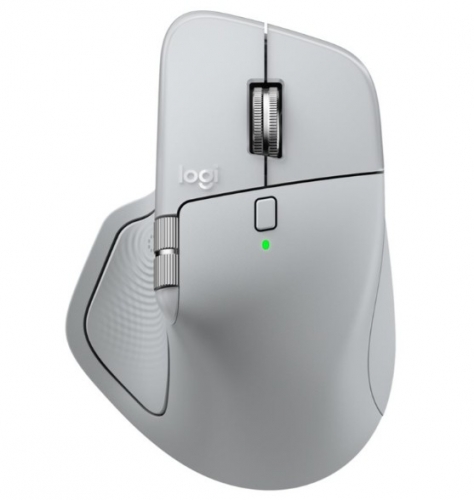 Rato Sem Fios Logitech MX Master 4 – Darkfield 8K DPI, Bluetooth LE, Logi Bolt, 8 Botões, Feedback Háptico, Pale Grey – 910-007563