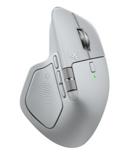 Rato Sem Fios Logitech MX Master 4 – Darkfield 8K DPI, Bluetooth LE, Logi Bolt, 8 Botões, Feedback Háptico, Pale Grey – 910-007563