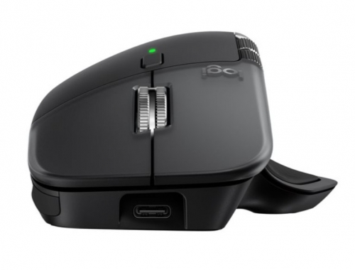 Rato Sem Fios Logitech MX Master 4 for Mac – Space Black, Darkfield 8K DPI, Bluetooth, 8 Botões, Feedback Háptico, USB-C – 910-007577