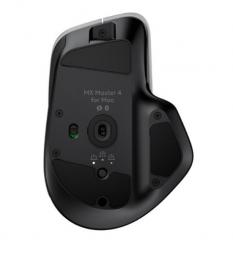 Rato Sem Fios Logitech MX Master 4 for Mac – Space Black, Darkfield 8K DPI, Bluetooth, 8 Botões, Feedback Háptico, USB-C – 910-007577