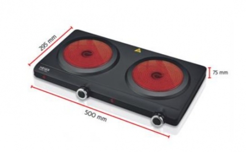 PLACA VITROCERAMICA HAEGER HP02V016A DOUBLE 2500W