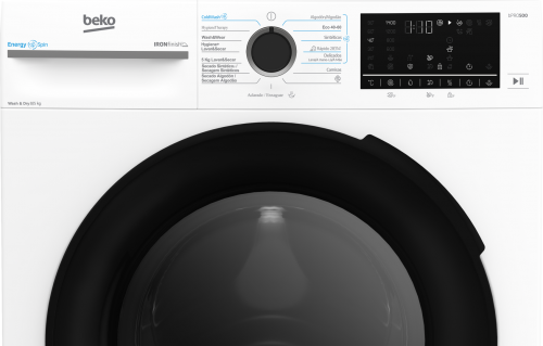 Máquina de Lavar e Secar Roupa Beko BM5DFT48437WB de Livre Instalação (8 kg / 5 kg, 1400 rpm) 