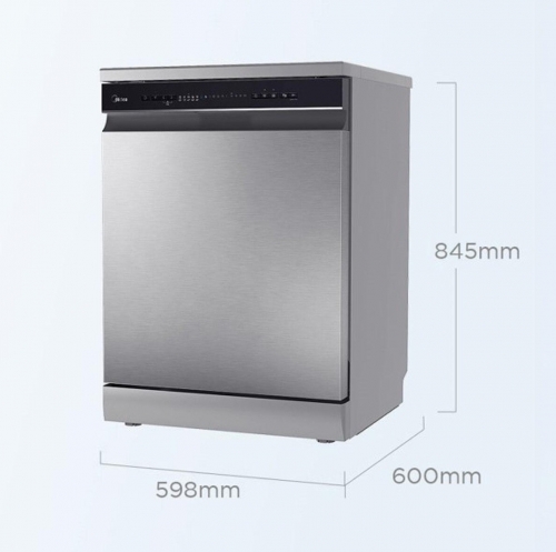Máquina de Lavar Loiça Midea MDWPF1433SS-W-EU – Inox, 14 Talheres