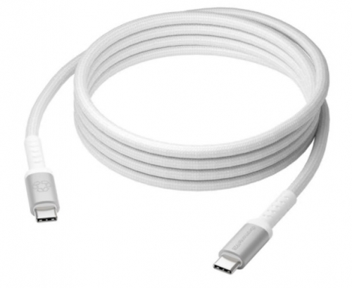 Cabo USB-C (M) para USB-C (M) 2 m braided, potência de carregamento de até 100W branco dbramante1928 CB20CCWH7237