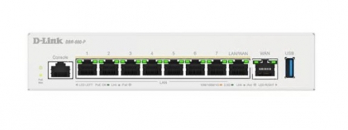 Router 8 portas D-Link DBR-600-P sem fio switch de 8 portas 2.5GbE, 1GbE , DBR-600-P/E