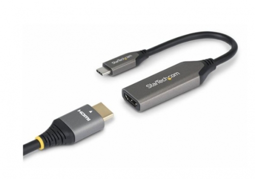Adaptador USB-C para HDMI 2.1, 8K 60 Hz, 4K 144 Hz, HDR10+, 20 cm, Cinzento-espacial - StarTech.com 112B-USBC-HDMI21