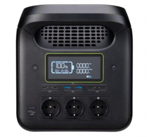 Estação de Energia Portátil Acer GP.ADT11.02E 1229Wh LiFePo4 1800W 3xAC 6xUSB Solar Preta