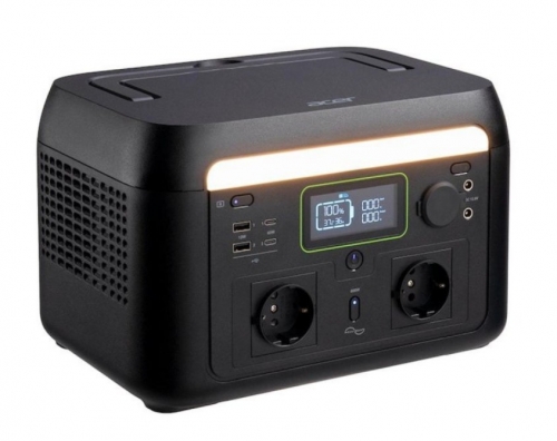 Estação de Energia Portátil Acer APS311 GP.ADT11.02C 512Wh LiFePO4 600W 2xAC/4xUSB Solar