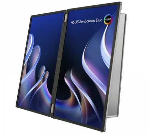 Monitor portátil dobrável ASUS ZenScreen Duo OLED MQ149CD 360° - Dois painéis OLED de 14"