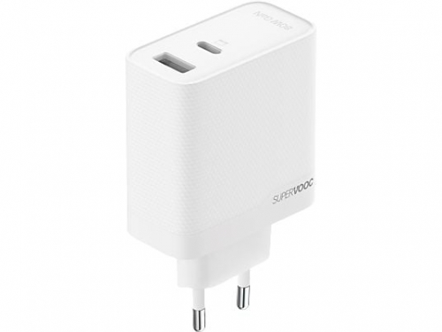 Carregador OPPO SuperVOOC 80W Dual-Port GaN + TYPE-C CABLE - Branco
