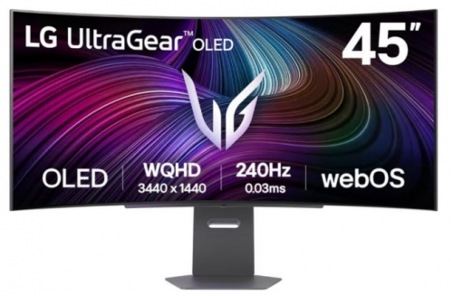 Monitor OLED LG UltraGear 45GX90SA-B, gaming curvo, 45", UWQHD, HDR 400