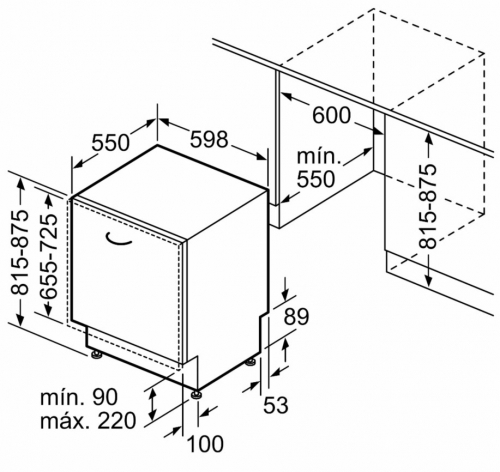Maquina Lavar Loiça BALAY 3VF304NP Encastre Classe E