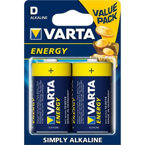PILHA VARTA ALC.LR20D (2) -4020