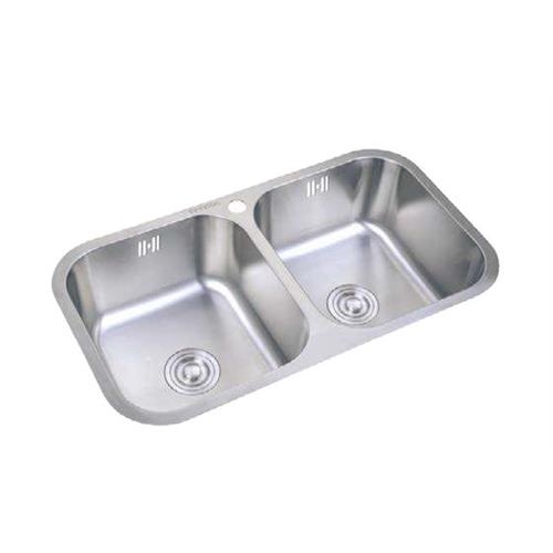 Lava-Louça Infiniton Belcanto82C2 - 2 Cubas em Aço Inoxidável, 82 × 47 cm, Instalação Sobre Bancada