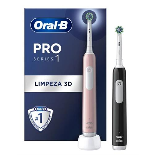 ESC.DENTES BRAUN  -PRO1DUOPRETO&#43 ROSA
