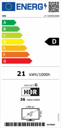 TV 32" LED JVC LT-32VDH2500 SMART TV