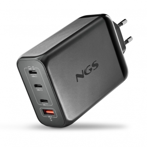 Carregador de Parede NGS - 240W com 4 portas: 3 USB-C + 1 USB-A BUD240W