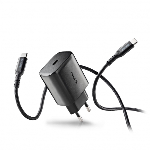 Carregador de Parede NGS - 45W com saída USB-C e cabo USB-C-USB-C de 1,5M BUD45W-C