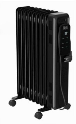 Aquecedor óleo digital Black+Decker 2000 W preto