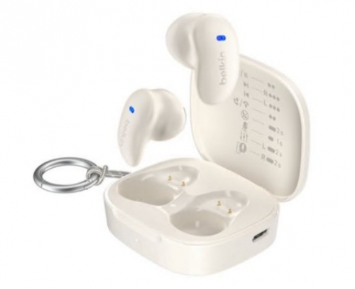 Auriculares Belkin SoundForm Anywhere sem fios com microfonoe semi-in-ear bluetooth areia
