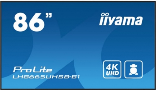 Monitor iiyama ProLite LH8665UHSB-B1 86" ecrã LCD LED sinalização digital Android 4K UHD preto