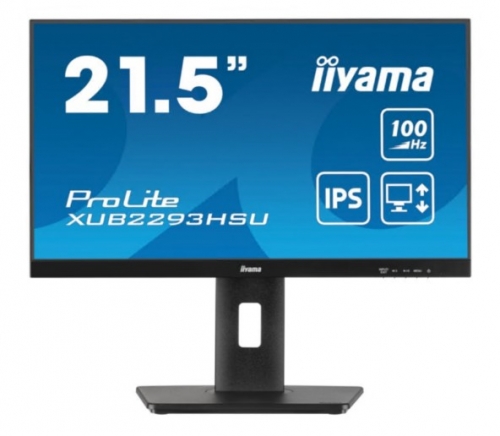 Monitor LED iiyama ProLite XUB2293HSU-B7 21.5" Full HD (1080p) 100 Hz IPS 1 ms HDMI, DisplayPort preto, mate