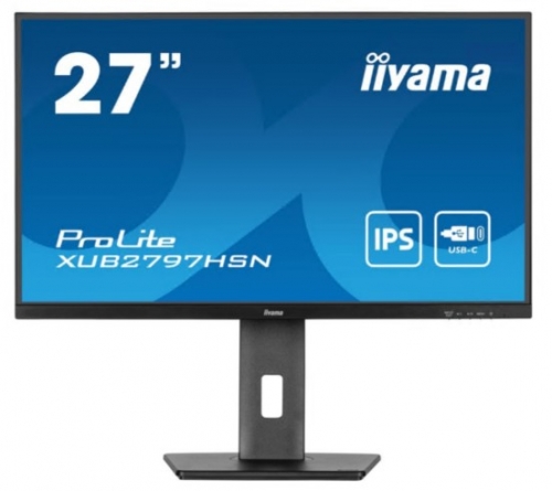 Monitor LED iiyama ProLite XUB2797HSN-B2 27" Full HD 100 Hz IPS HDMI, DisplayPort, USB-C , XUB2797HSN-B2