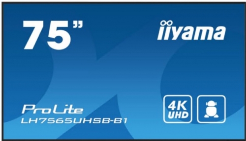 Monitor iiyama ProLite LH7565UHSB-B1 75" ecrã LCD fundo LED sinalização digital Android 4K UHD preto