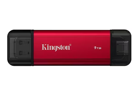 SSD portátil duplo de 1 TB com USB-A/C KINGSTON - SPSD/1TB