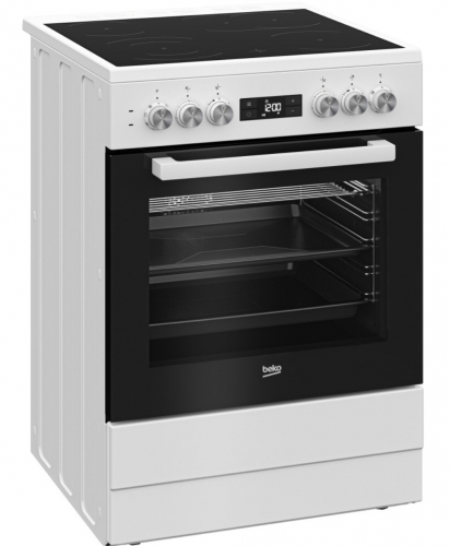FOGAO BEKO 4 ZONAS VITRO FORNO 72LT MULTIF 60X60CMS BRANCO A