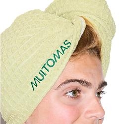 MUITOMAS Toalha para cabelo - Verde | HAIRTOWELGN