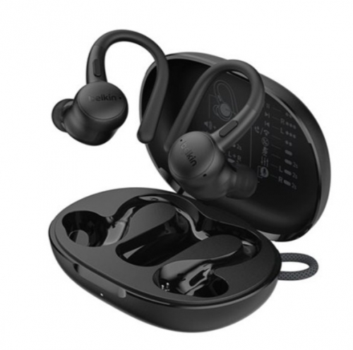 Auriculares Belkin SoundForm ActiveFit - Bluetooth Desportivos True Wireless, Preto – AUC016HQBK