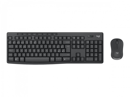 Logitech MK370 Combo for Business - conjunto de teclado e rato - QWERTY - Padrão internacional americano - grafite Dispositivo de entrada | 920-012077