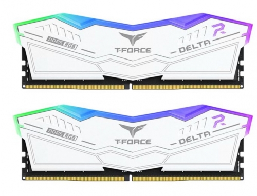 MEMORIA RAM TEAM GROUP 32GB 2x16GB 6400MT/s DDR5 CL32 DIMM T-FORCE DELTA RGB WHITE, FF4D532G6400HC32ADC01