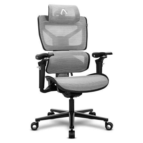 Cadeira ALPHA GAMER em Malha Mist Black/Grey AGMISTBKGRY
